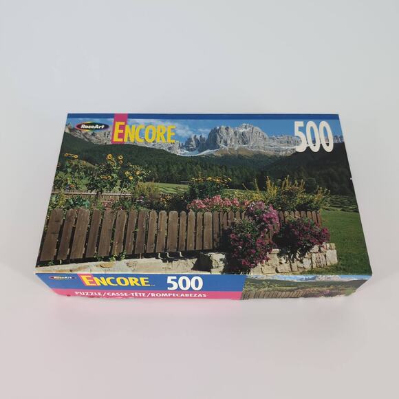 RoseArt Encore "Fenced Garden" 500 Fully Interlocking Piece Jigsaw Puzzle - GUC - Picture 3 of 10